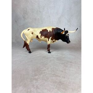 Vintage Breyer Chestnut Pinto Longhorn Bull